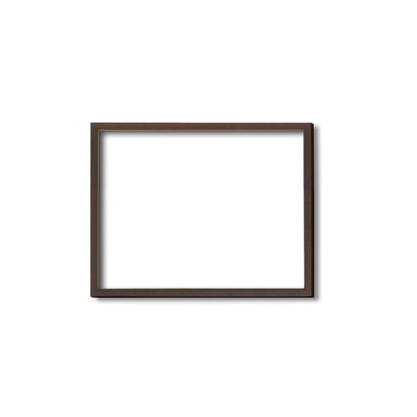 ( 木製額 ) デッサン額 太子サイズ 379×288mm ブラウン 壁掛けひも付き UVカットアクリル 木製 フレーム 額縁 額