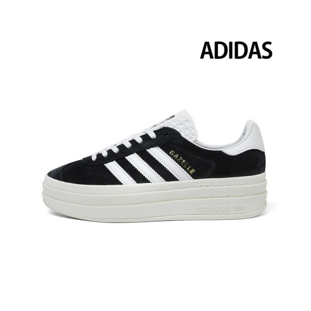 アディダススニーカーガゼルボールドブラックホワイト HQ6912