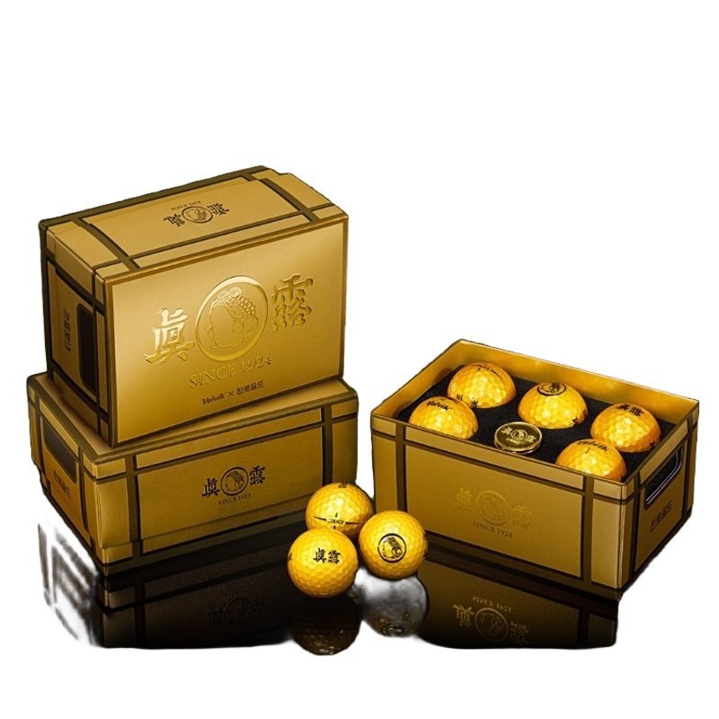 ボルビック進路ゴルフボール1個入りゴールド