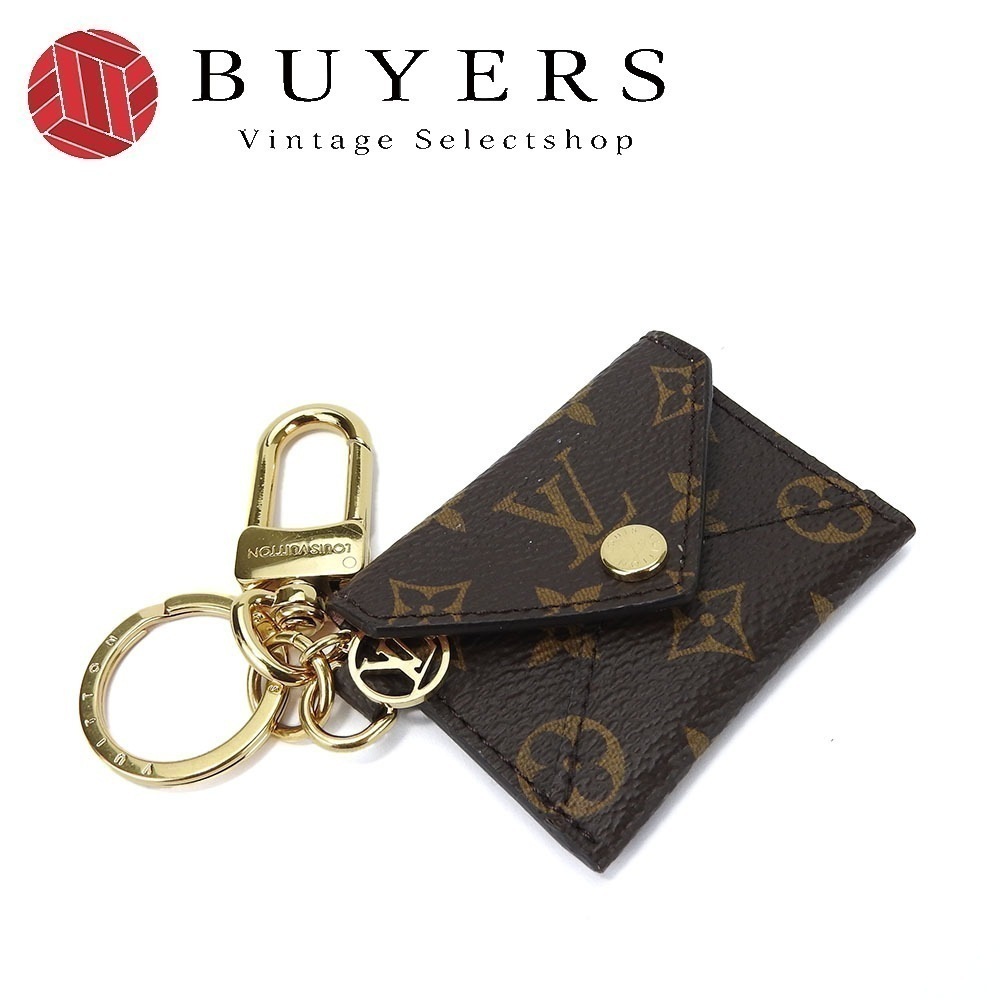 中古 キーホルダー ポルトクレキリガミ M69003 モノグラムキャンバス ゴールド金具 チャーム レディース 女性