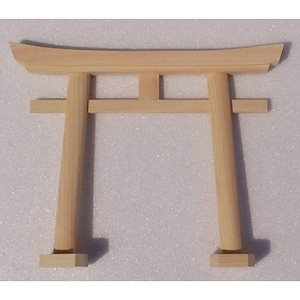 国産 ひのき神棚用鳥居 招福鳥居工房手作り 神棚用 神饌 神具 桧鳥居 小白木