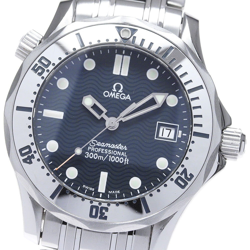 オメガ OMEGA 2562.80 シーマスター300 デイト クォーツ ボーイズ _846449【中古】