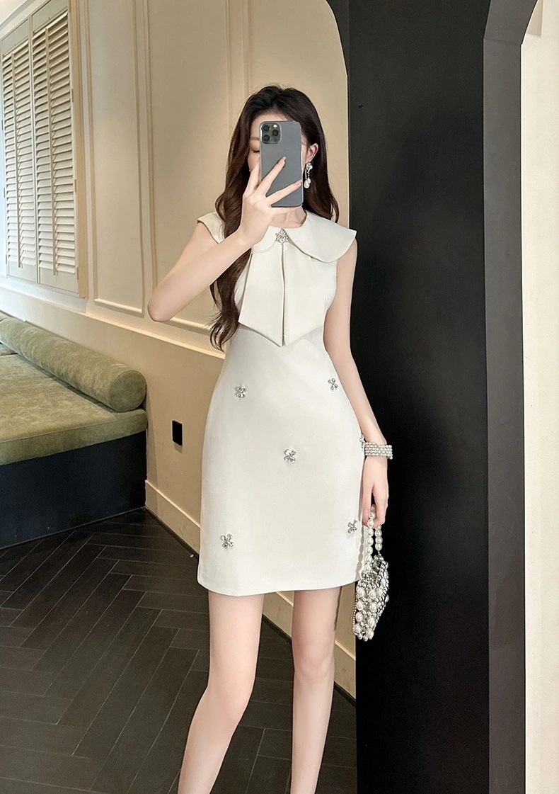 【JY.上品】 夏 ショートワンピ リボン 誕生日 ドレス パーティー 着痩せ 大人 お呼ばれ 同窓会 披露宴 卒業式 結婚式 ウェディング 二次会 成人式30%までに制限