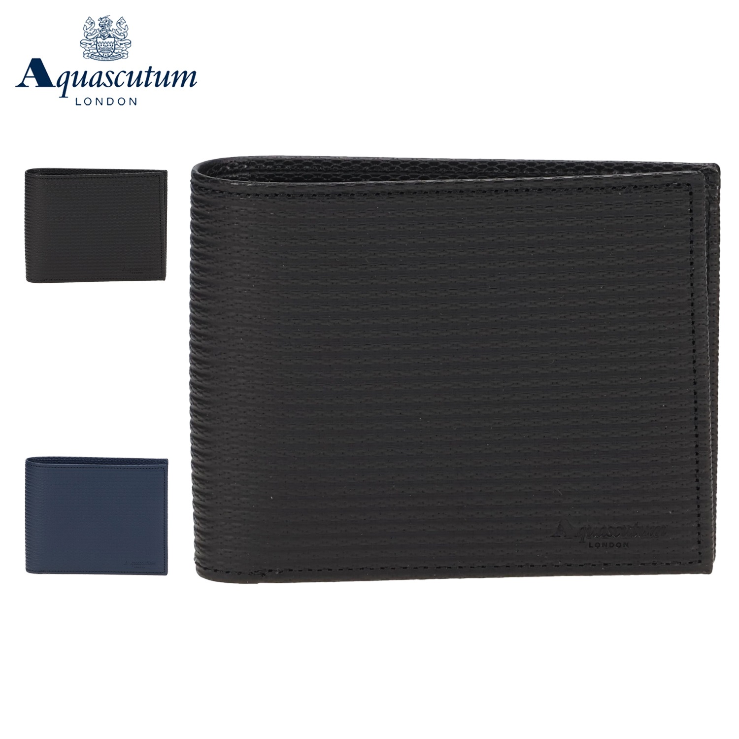 財布 二つ折り ブリクストン メンズ 本革 日本製 小銭入れ付き ブラック ネイビー 黒 AQW-00421