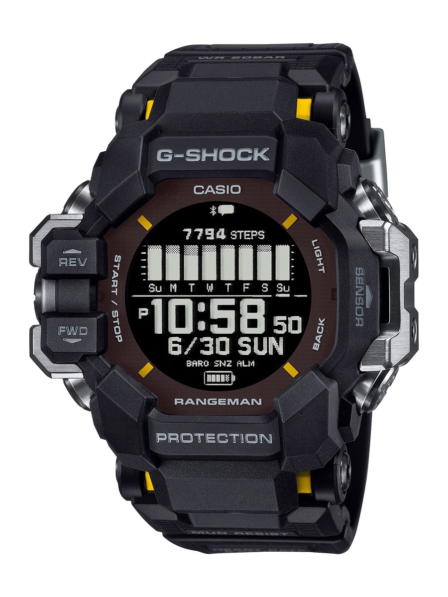 カシオ 【国内正規品】G-SHOCK（ジーショック）　MASTER OF G RANGEMAN ソーラーGPS電波　メンズタイプ GPR-H1000-1JR