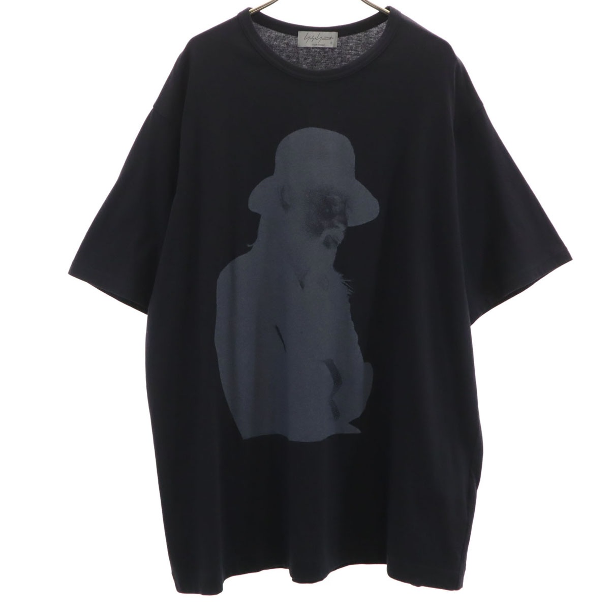 Yohji Yamamoto POUR HOMME ヨウジヤマモトプールオム 日本製 半袖 Tシャツ 3 ブラック メンズ 古着