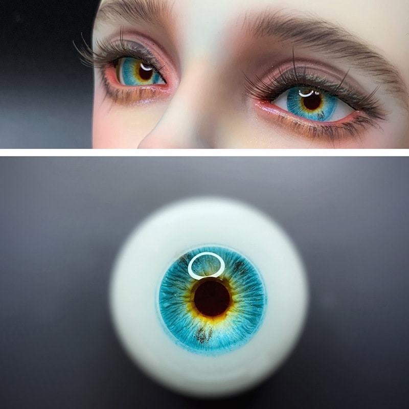 BJD ドール用レジンアイ 樹脂アイ 海ブルー 10mm/12mm/14mm/16mm/18mm SD/MSD/幼SD球体関節人形用アイ
