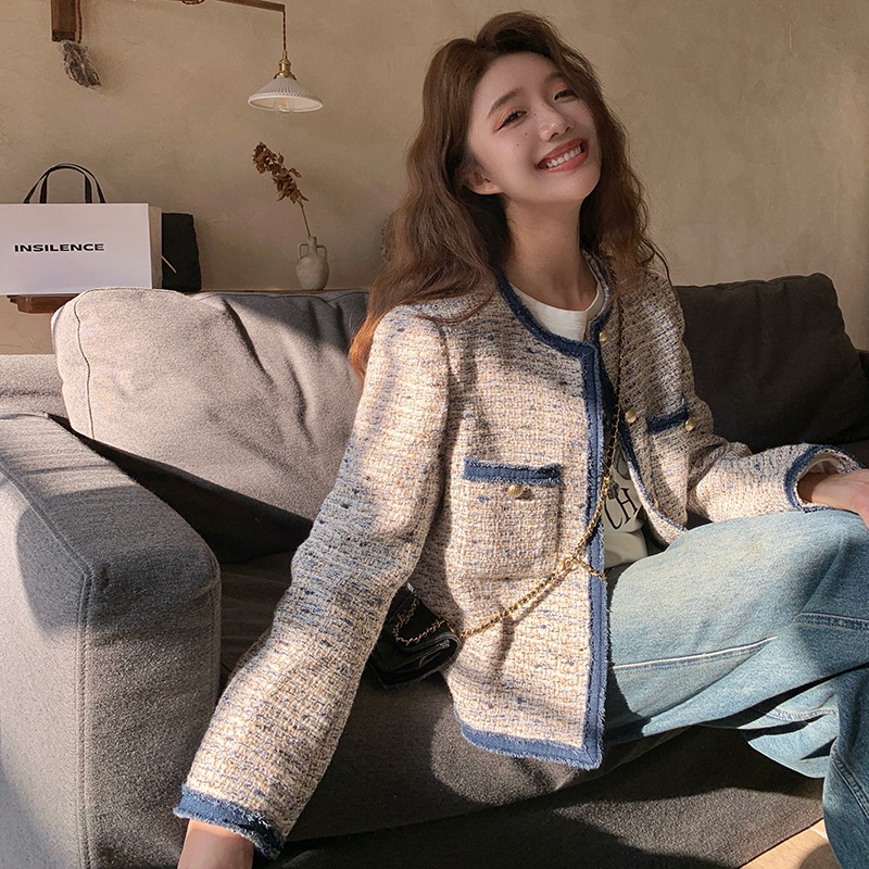 フランスのセレブリティリトルフレグラントショートジャケットの女性気質2025春と秋の新しいカジュアルな小さなジャケットスプレッチトップ 7,076円