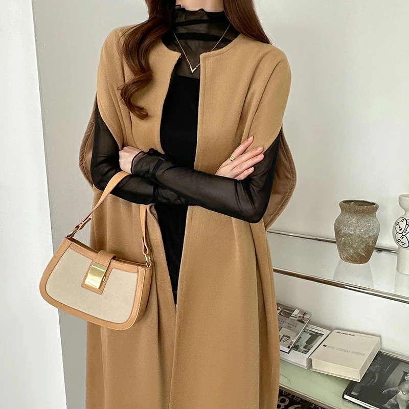 コート レディース ジレ アウター ベスト ロングコート ジレベスト おしゃれ きれいめ ロングジレ ロング丈 ジャケット ノーカラー 羽織 上品 大人 ノースリーブ 体型カバー オフィス カジュアル