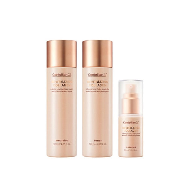 リバイタライジングコラーゲン3点セット（トナー120ml + エッセンス30ml（24-05） + エマルジョン120ml）