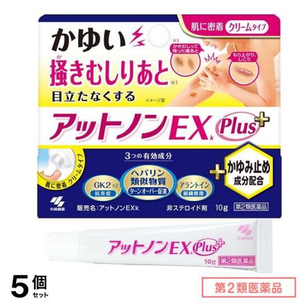 第２類医薬品 アットノンEXk かゆみ止めプラス 10g 5個セット