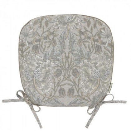 ハニーサクル＆チューリップ ダイニングシートクッション 45×43Vcm LN1743 GR グレー