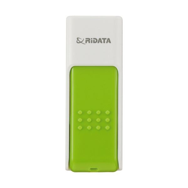 （まとめ）RiDATA ラベル付USBメモリー32GB ホワイト/グリーン RDA-ID50U032GWT/GR 1個(×3セット)