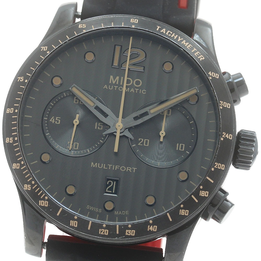 ミドー MIDO M025.627.36.061.10 マルチフォート クロノグラフ デイト 自動巻き メンズ _871539【中古】