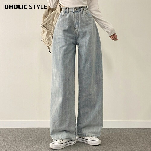 [メガ割りSALE]ウエストストラップワイドデニムパンツ・p633265