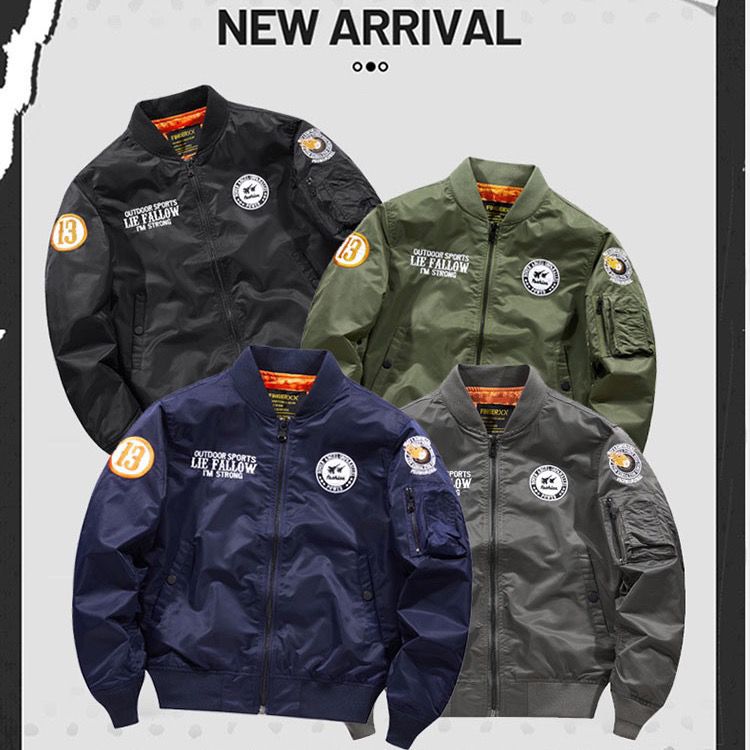 新しいジャケット野球飛行コートアメリカカジュアルma1刺繍カップルパイロットジャケットゆるいサイズ男 4,984円