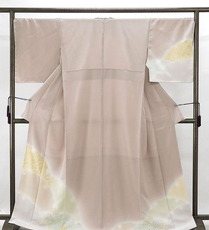 訪問着 新品仕立済 正絹 吉祥小花模様 身丈164.5cm 裄丈68cm 新品 仕立て上がり 着物 結婚式 入学式 卒業式 b1036