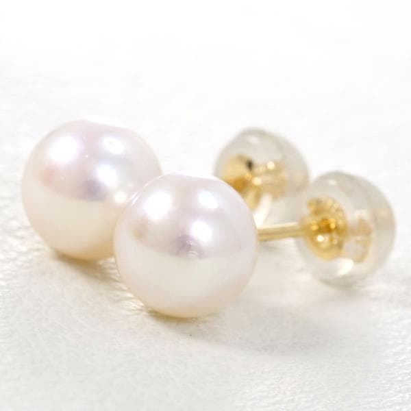K18 18金 YG イエローゴールド ピアス パール 総重量約1.0g ジュエリー 中古