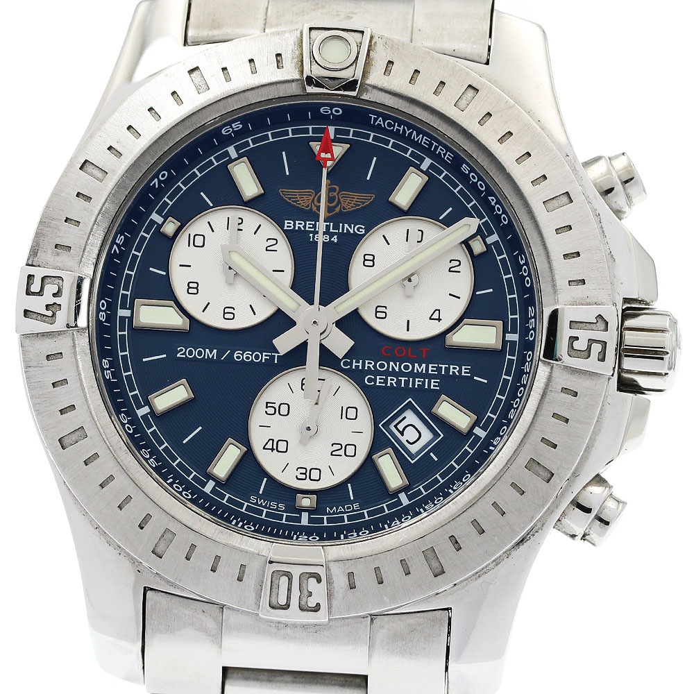 ブライトリング BREITLING A73388 コルト クロノグラフ クォーツ メンズ _950633【中古】