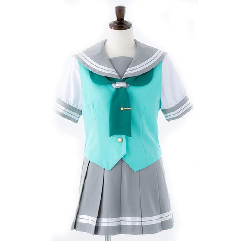【即納】実物撮影コスプレ用 ラブライブ！サンシャイン!! 小原鞠莉 コスプレ衣装 セーラー服 ベスト コスチューム 仮装 イベント コスプレ 学園祭