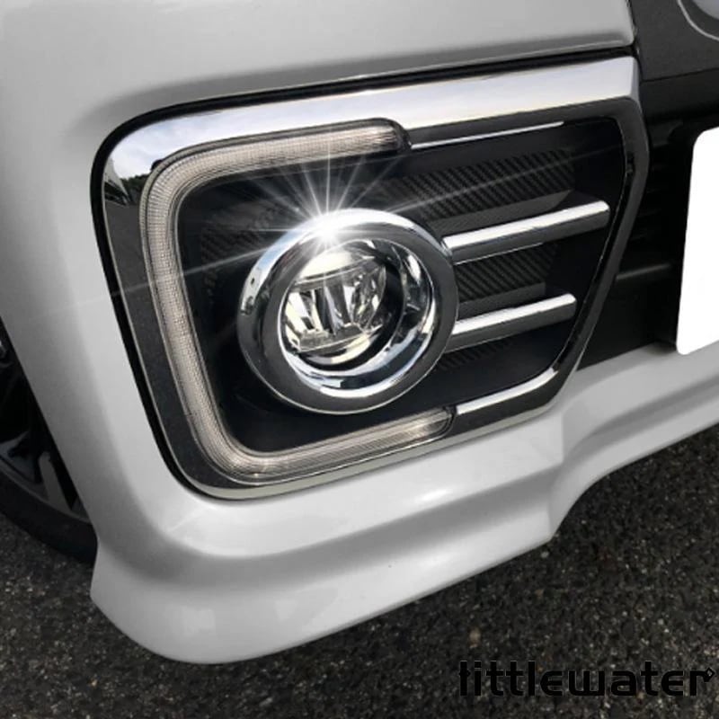 スペーシアカスタム スペーシア フォグランプカバー パーツ アクセサリー 内装 フォグランプガーニッシュ