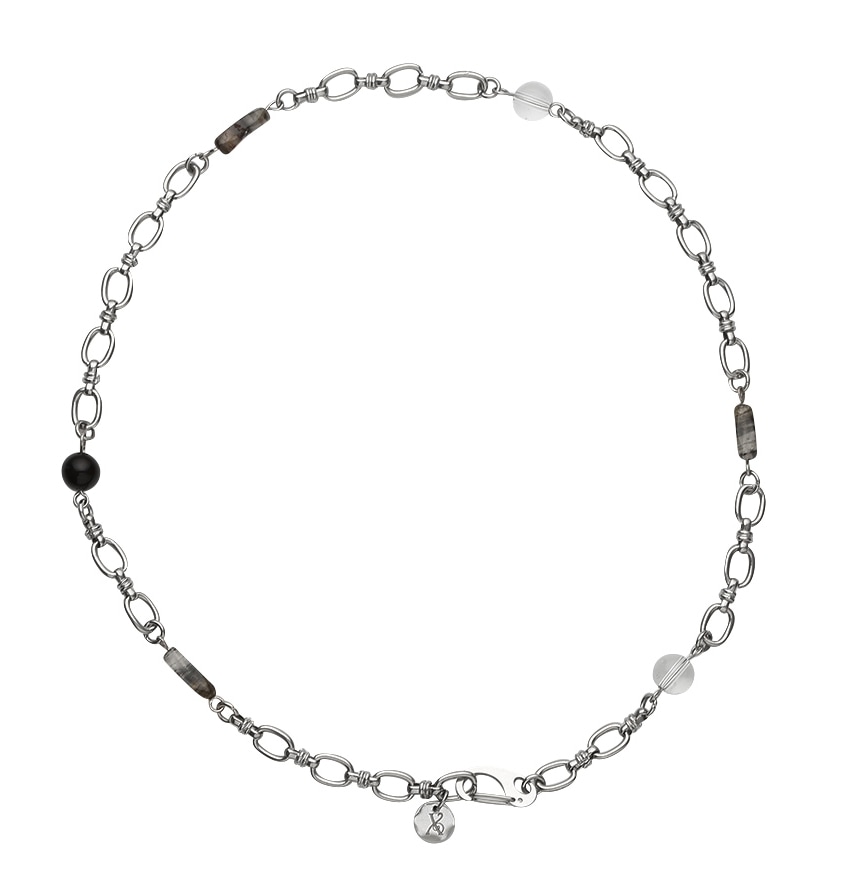 【ITZY 龍神着用】 CLEAR GEMSTONE NECKLACE