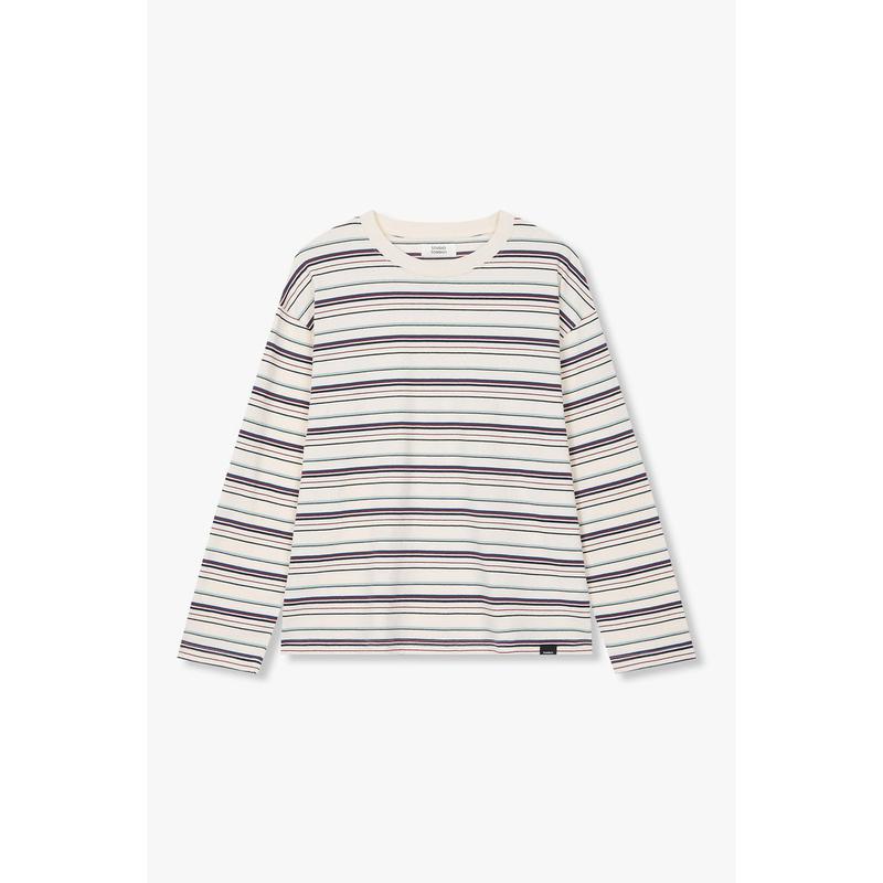 マルチストライプ 長袖Tシャツ 9176122976