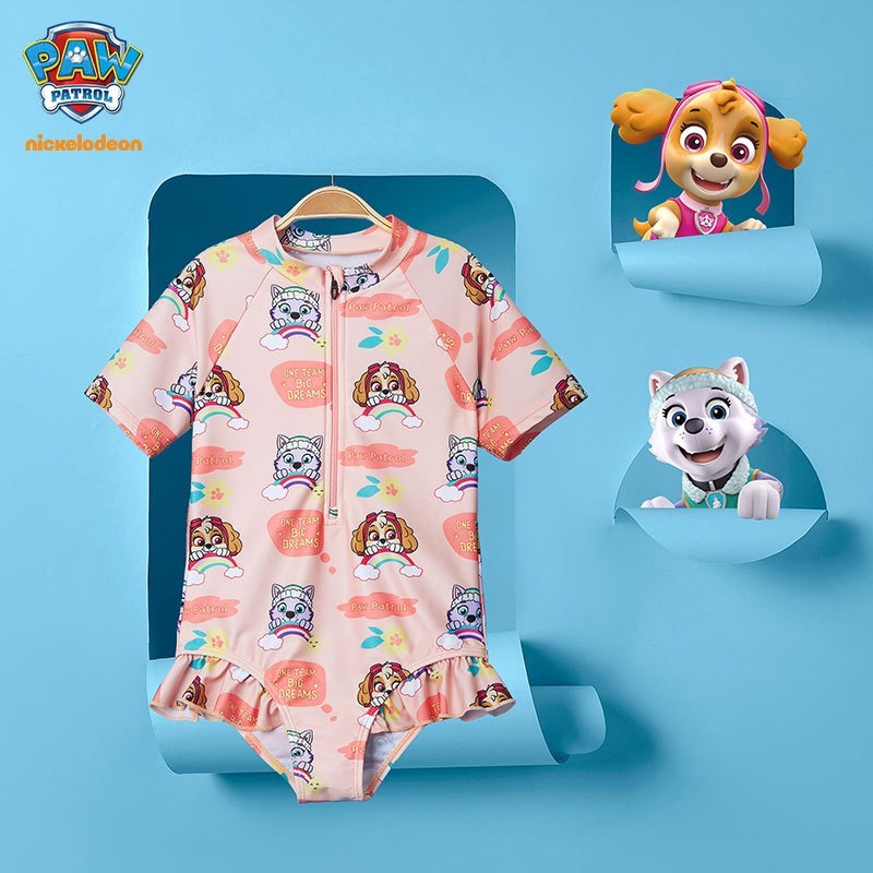 王王チーム李大公女の子ワンピース水着半袖子供プリンセスガールズかわいい温泉半袖水着