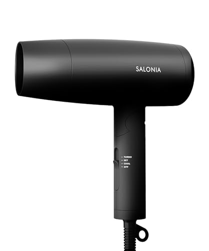 SALONIA サロニア スピーディーイオン ドライヤー 大風量 速乾 軽量 マイナスイオン ヘアドライヤー SL-013BK ブラック