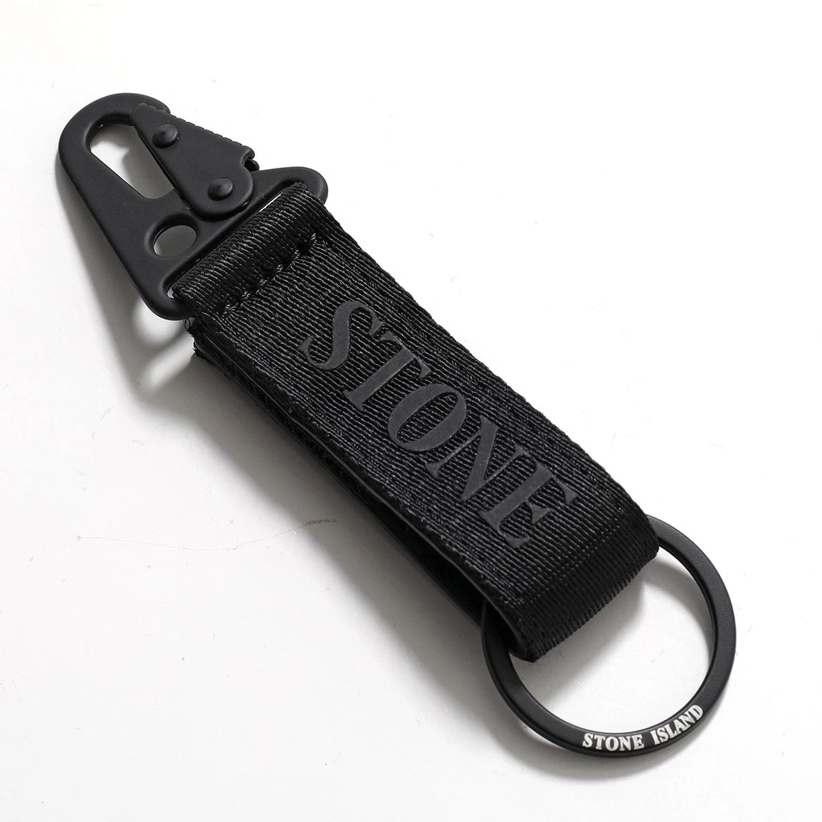 STONE ISLAND ストーンアイランド キーリング POLYESTER TAPE K1S159500950 S0155 メンズ キーホルダー カラビナ ベルクロ V0029