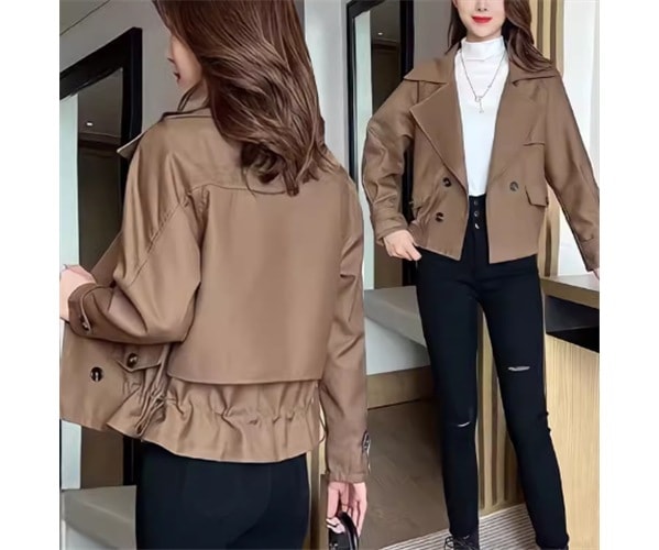 レディース ジャケット アウター 上着 ミドル丈 襟付き スーツカラー フリル ポケット 切り替えデザイン 大人可愛い きれいめ シンプル カジュアル 上品 おしゃれ ガーリー 個性的 エレガント