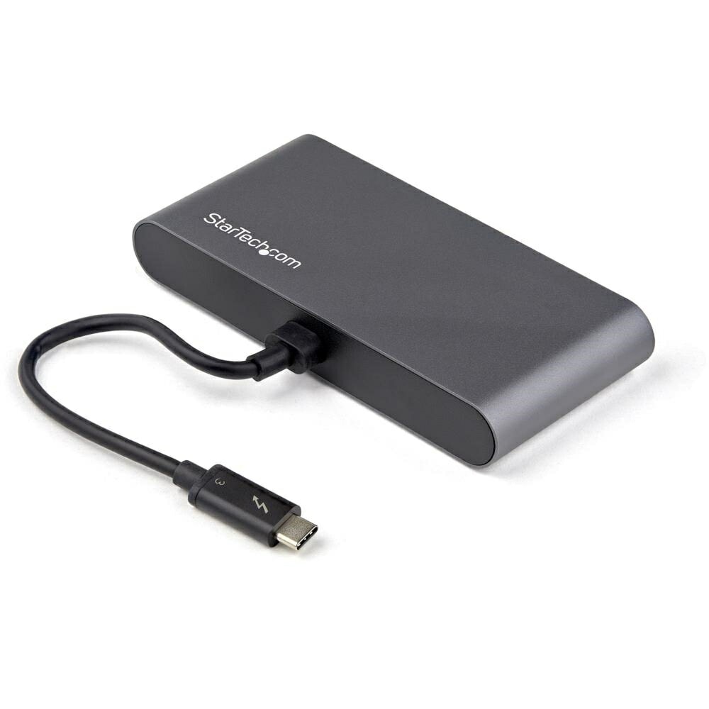 StarTech.com [TB3DKM2HDL] Thunderblot 3 ハブ サンダーボルト3ミニドック デュアル 4K/60Hz HDMI/2ポートUSB-Aハブ(3.2/2.0)/ギガビッ
