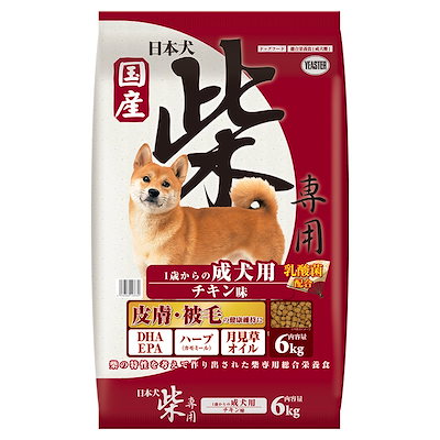 他サイト： ドッグフード　イースター　日本犬柴専用　成犬用　チキン味　６ｋｇ　ＣＲＣ45―05―10―30―00の商品画像