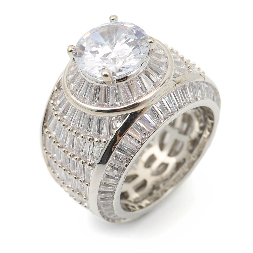 パヴェCZカレッジリング [r289-silver]