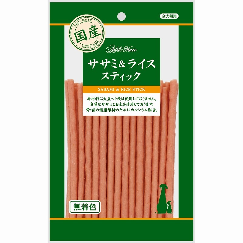 （まとめ買い）ササミ＆ライス スティック 80g 犬用おやつ [x10]