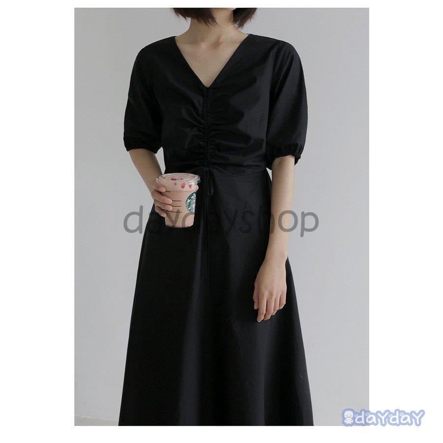 ワンピース レディース 春夏 膝丈ワンピース きれいめ 切り替えワンピース 膝丈ワンピース 着痩せ オシャレ 大人 上品 パフスリーブ