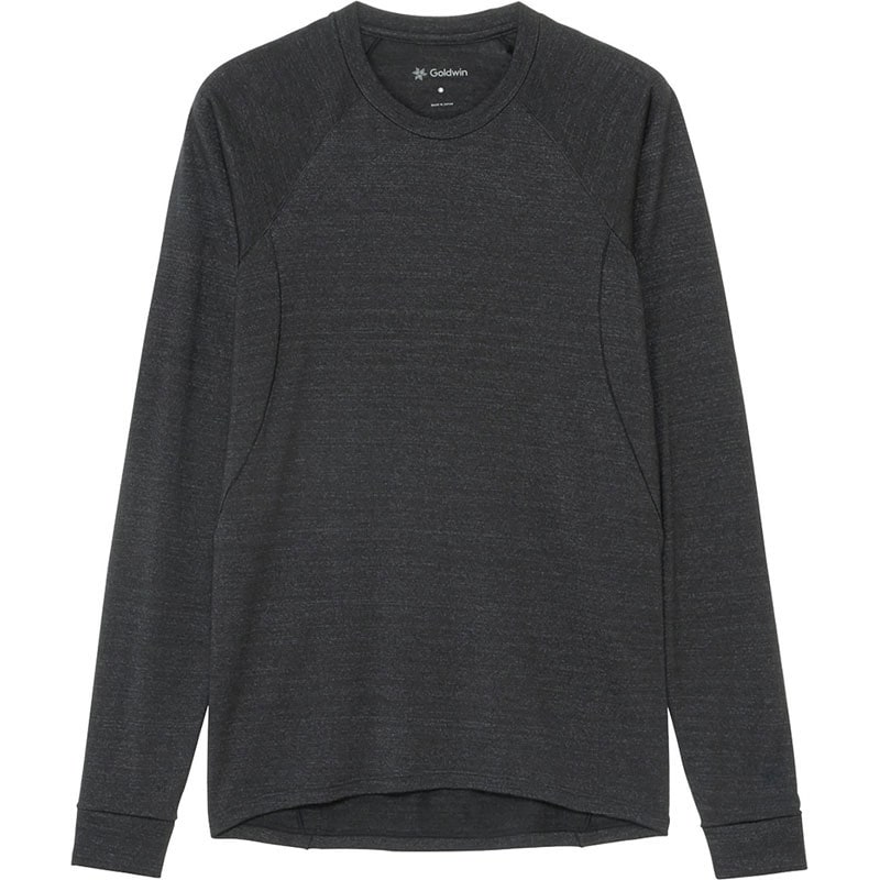 C3fit シースリーフィット ウールクルーロングスリーブ ボディーケア 長袖Ｔシャツ gc84435-bk