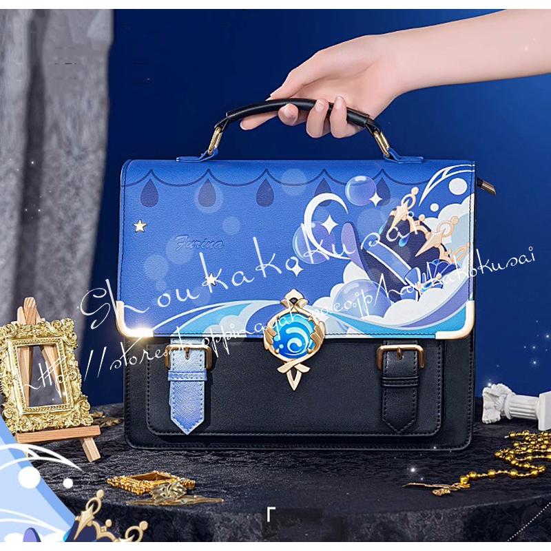原神 げんしん フリーナ フォカロルス 周辺 手提げバッグ ショルダーバッグ リュックサック 斜め掛けバッグ 日常 通勤 レザー 痛バ 痛バッグ