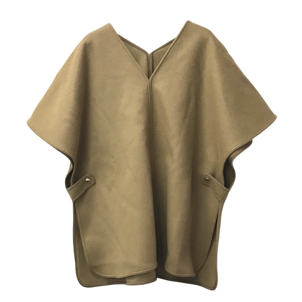 MONCLER モンクレール ポンチョ PONCHO CAPE ロゴ アパレル アウター 羽織 トップス ウール ベージュ