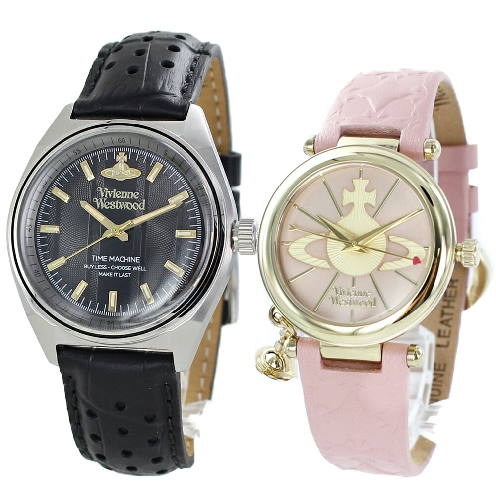 腕時計 ギフト プレゼント とけい ペアウォッチ ヴィヴィアン ウエストウッド レザー ベルト シンプル vivian Westwood カジュアル 恋人と ご夫婦で 残る贈り物