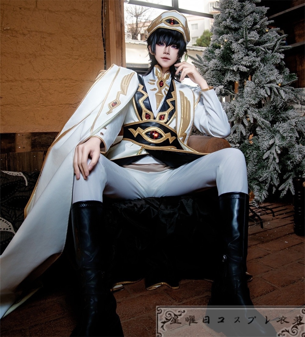 『一部在庫あり』 コードギアス 反逆のルルーシュ ルルーシュ・ランペルージ 皇帝 コスプレ衣装 コスチューム