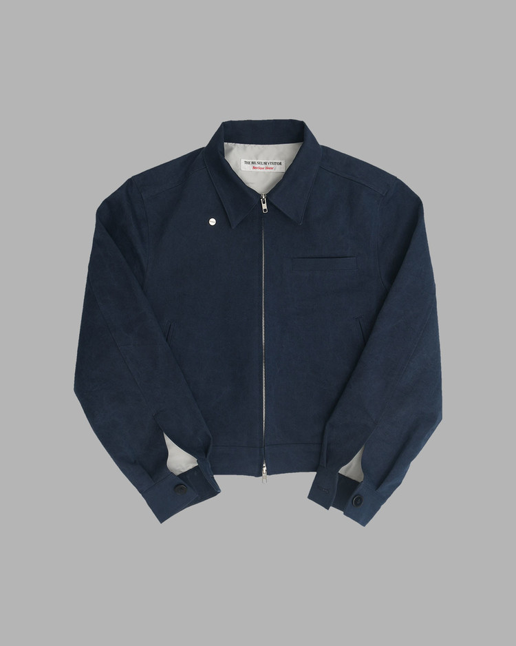 【THE MUSEUM VISITOR】 PATCHWORK JACKET : NAVY