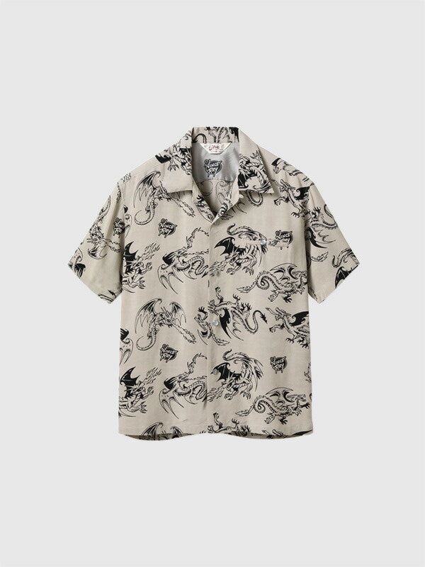 【在庫処分】 アロハ 2024 STAR OF HOLLYWOOD スターオブハリウッド アロハシャツ 半袖 RETURN OF THE DRAGON SH39309