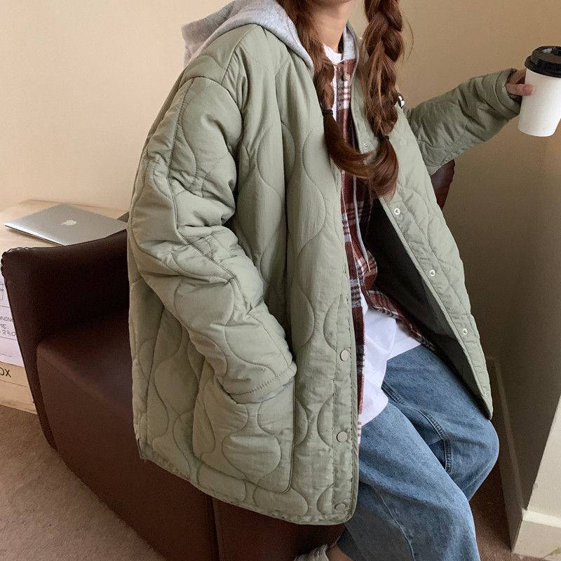 超目玉新品 キルティングコート レディース コート ジャケット キルティング 中綿コート 軽い 防寒 キルティングジャケット ロング ノーカラー フード付き 冬 体型カバー 秋