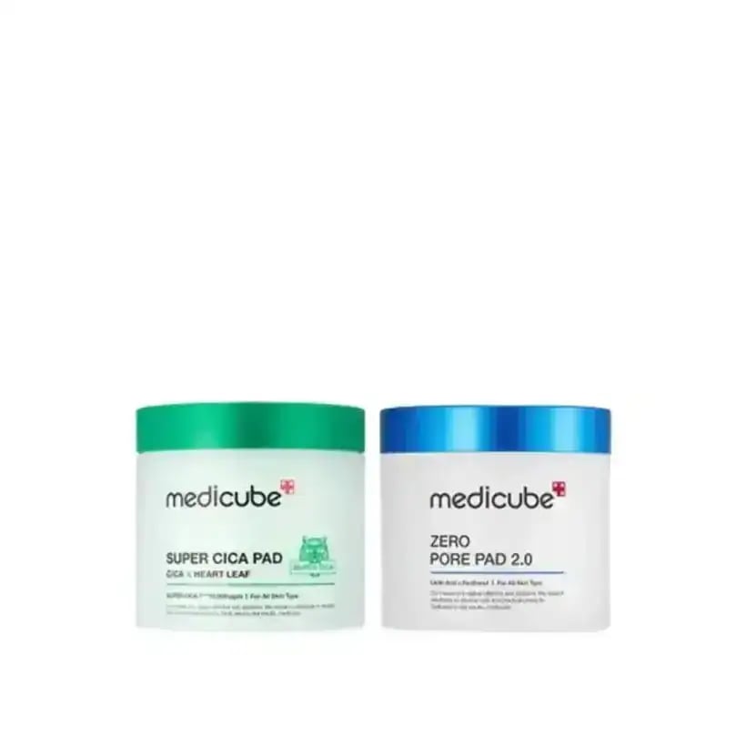 毛穴X鎮静セット（ゼロ毛穴パッド2.0 + スーパーシカパッド）#毛穴タイトニング効果元祖国民パッド&ツボクサエキス88%水分鎮静パッド