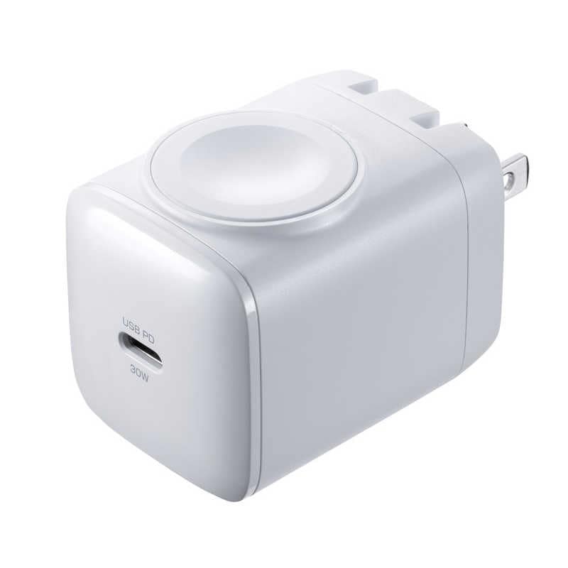 サンワサプライ　USB PD対応AC充電器(PD30W・Apple Watch充電)　ACA-PD101