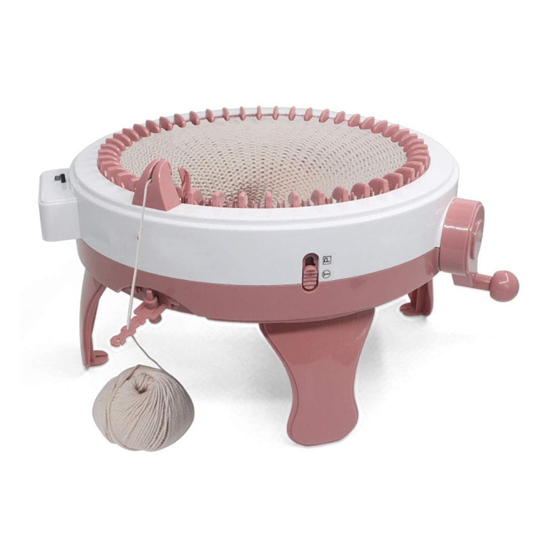 48針編み機スマートウィービング織機編み機DIYハンドローテーション織機キット列カウンター付き大人の子供向け