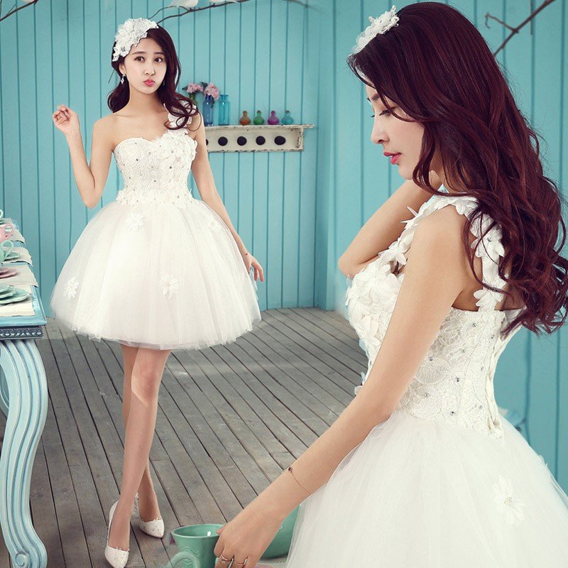 ミニドレス 安い 結婚式 ウエディングミニドレス パーティードレス 演奏会 ミニ 二次会 ウェディン