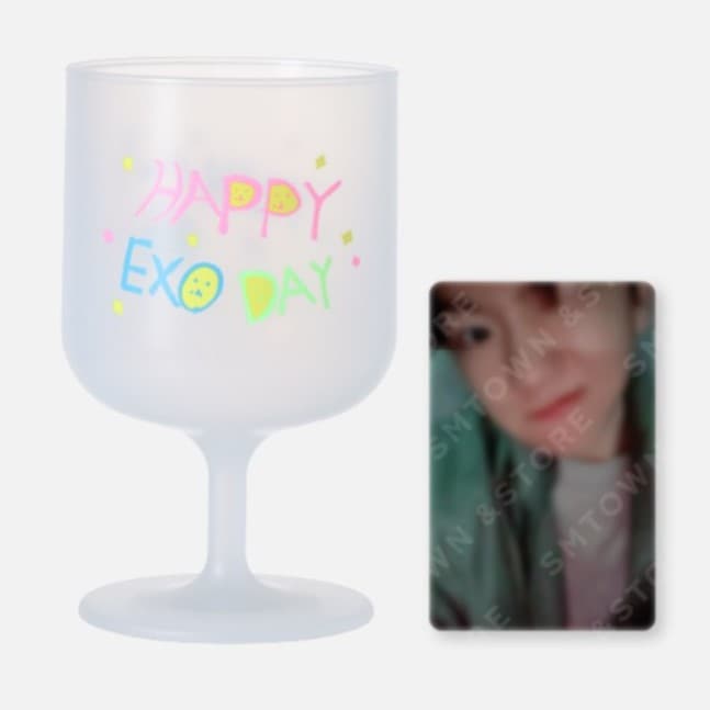 EXO 11th Anniversary DIY Plastic Wine Cup & Photo Card Set