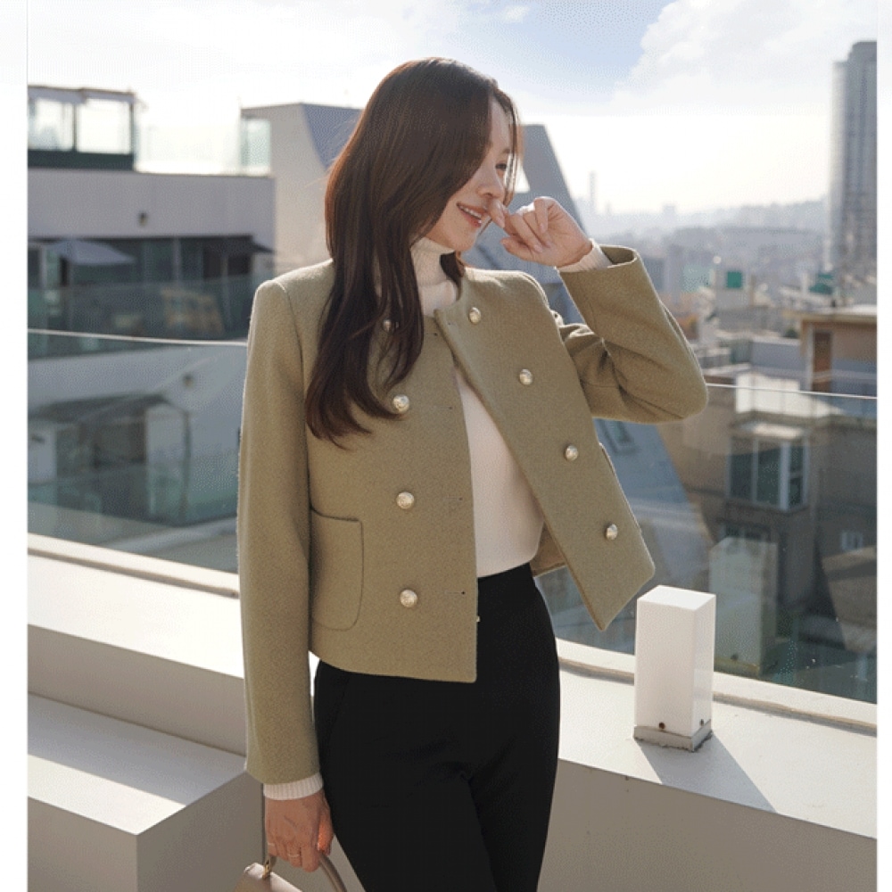 クリック&ファニージェルキルトツイードジャケット [SMLサイズ]